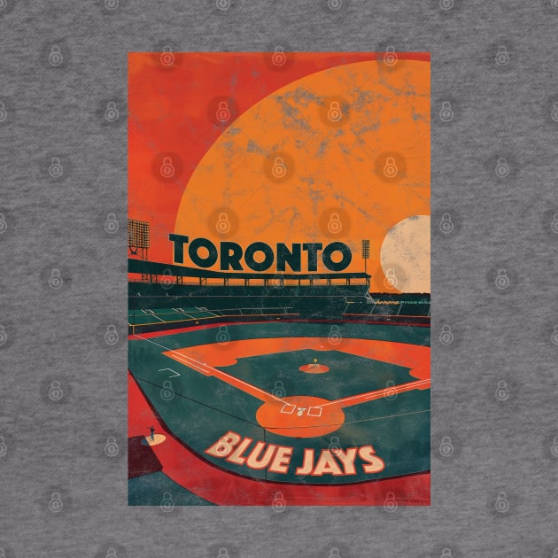 Midcentury Toronto Blue Jays Stadium by Rad Love